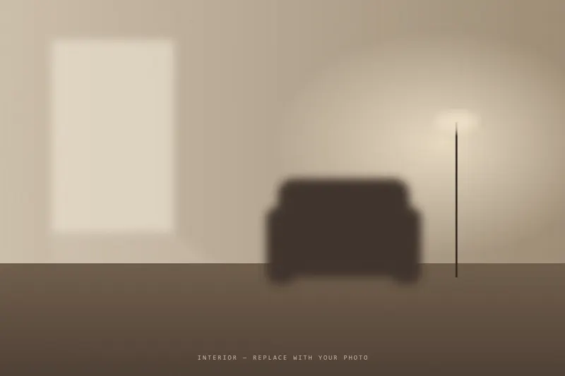 The therapy room, with an armchair and soft window light (placeholder image)